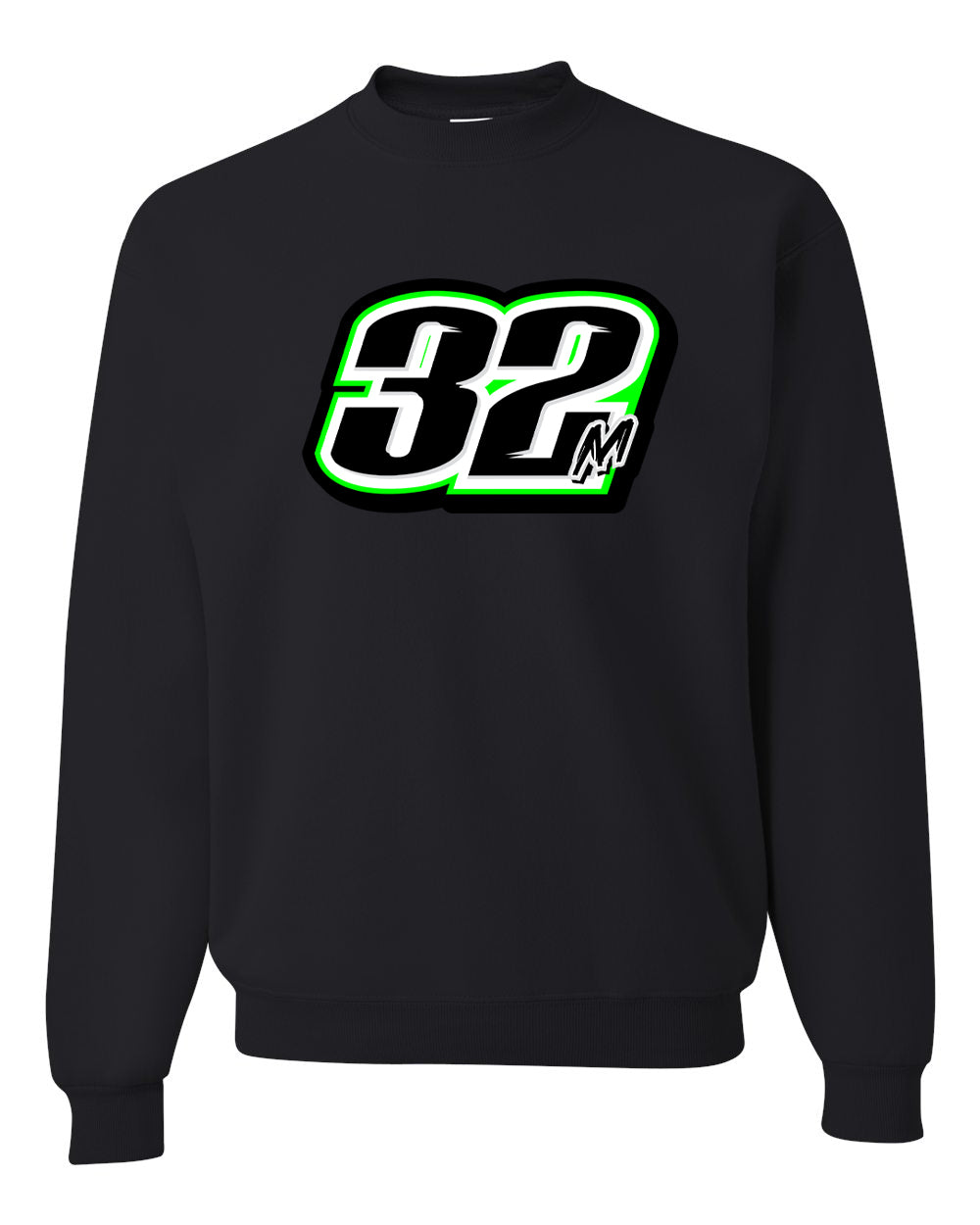 32 Black Crewneck