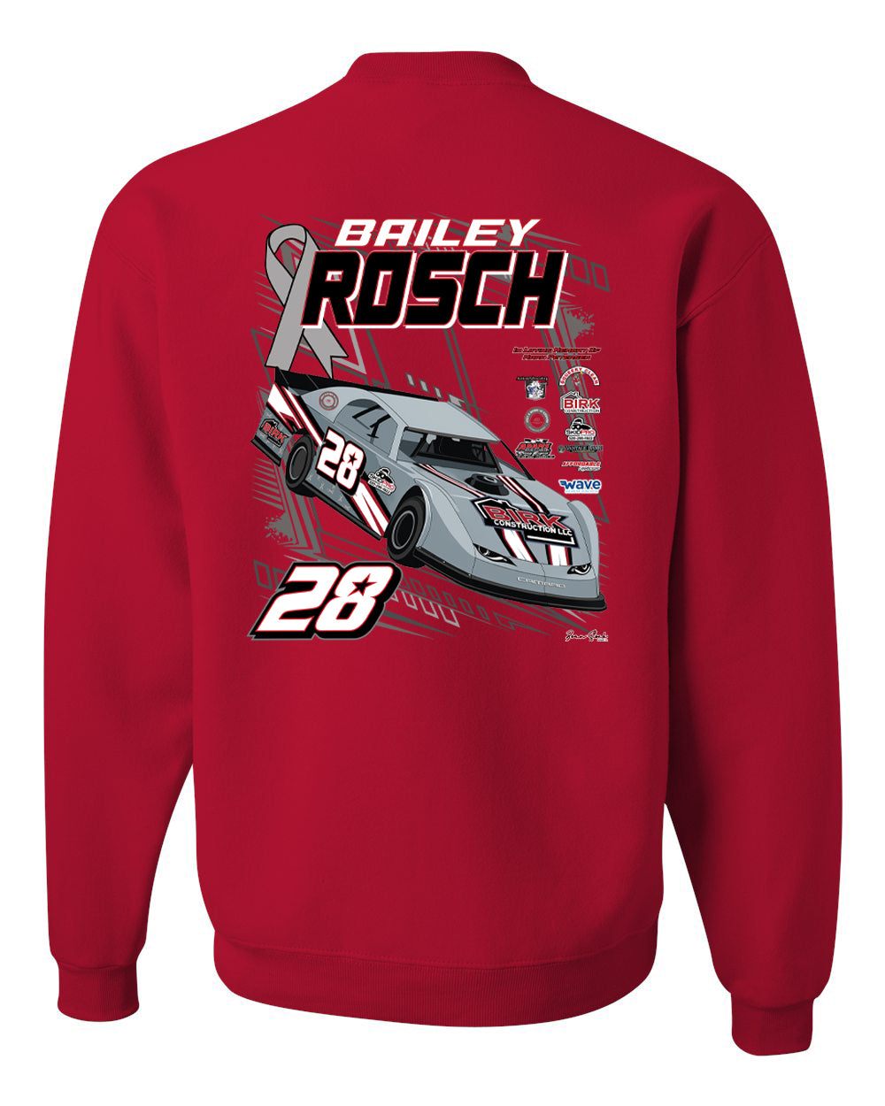 Rosch Racing Red Crewneck