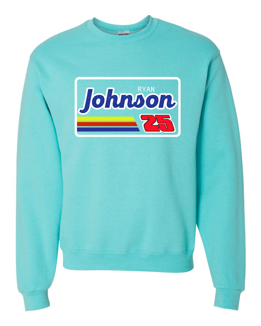 Retro Two Five Crewneck Scuba Blue