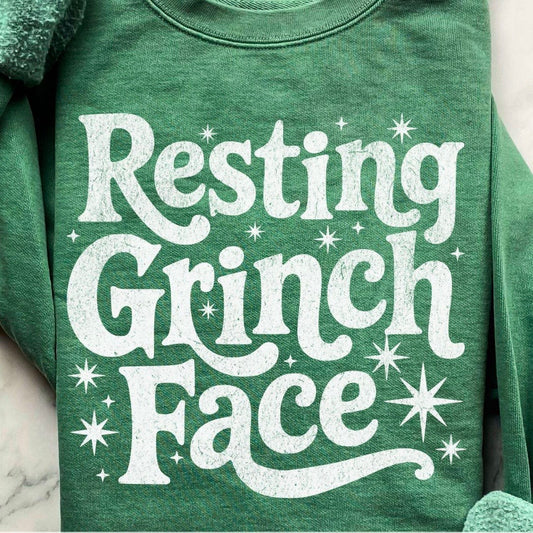 Resting Green Face