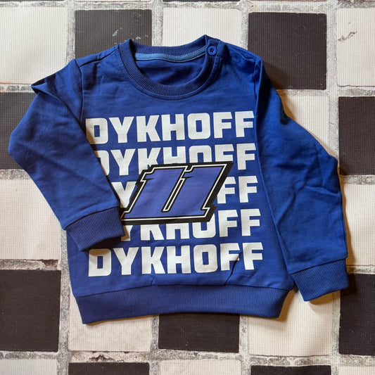 Blocked Name with Number Crewneck