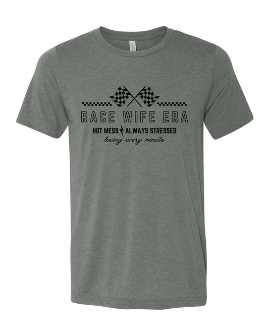Race Wife Era T-shirt  BLACK FONT