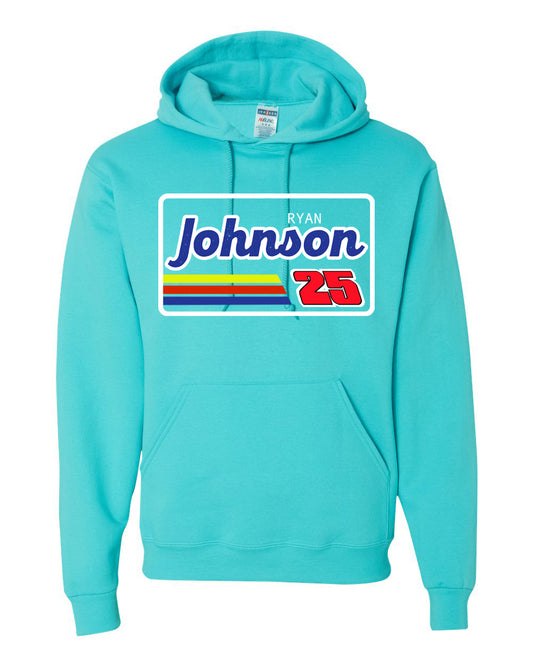 Retro Two Five Hoodie Scuba Blue