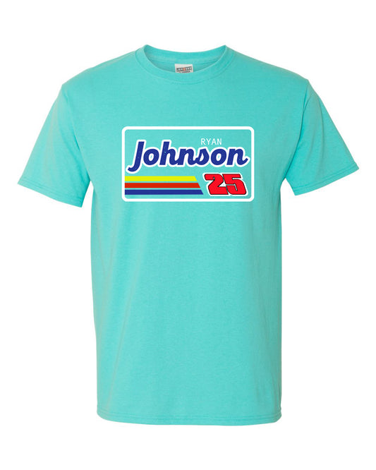 Retro Two Five T-shirt Scuba Blue